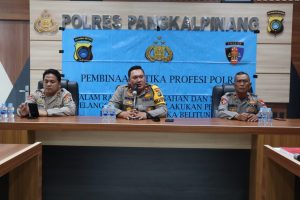 Subbidwabprof Bidpropam Polda Babel, Berikan Pembinaan Etika Profesi Polri Kepada Personil Polres Pangkalpinang