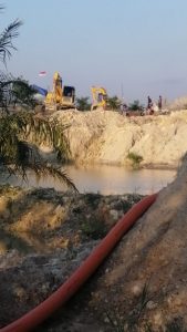 Penambang Diduga Ilegal Bersenjatakan Lima Alat Berat, Kuasai Lahan eks IUP PT Koba Tin