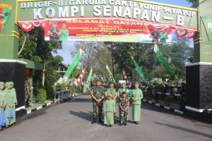 DAN Brigif 8/Garuda Cakti Bersama DAN Yonif 141 AYJP, Laksanakan Kunker Ke Kompi Senapan B YONIF 141/AYJP
