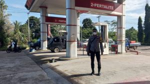 Polsek Simpang Katis, Kerahkan Pengamanan Dalam Rangka Penyesuaian Harga BBM