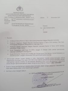 LSM TOPAN RI DPW Babel, Terima SP3D dari Divpropam Mabes Polri