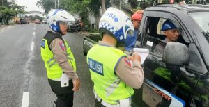 Demi Tertib Berlalu Lintas, Satlantas Polres Bangka Gelar Patroli Kamseltibcar Lantas