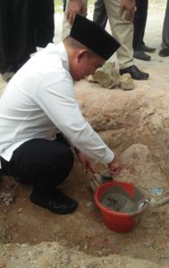 Walikota Pangkalpinang Lakukan Peletakkan Batu Pertama, Pembangunan Madrasah Yayasan Miftahul Jannah