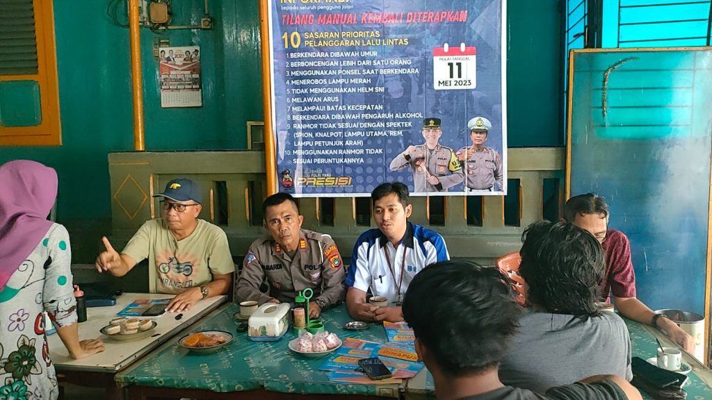 Satlantas Polres Bangka Barat, Sosialisasikan Tilang Manual