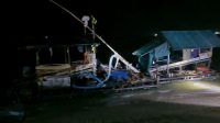 Sat Polairud Polres Bangka Barat Mengamankan Ponton Isap Di Pantai Tembelok