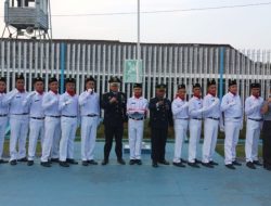 Paskibra PKBM Pengayoman Lapas Pangkalpinang, Laksanakan Upacara Penurunan Bendera HUT RI Ke-78
