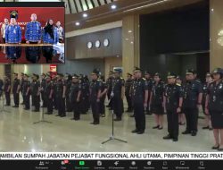 Kakanwil Harun Sulianto Hadiri Pelantikan Pejabat Kemenkumham, Ini Pesan Menkumham