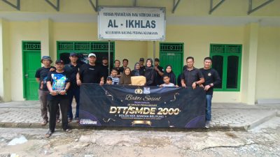 Wujud Syukur 23 Tahun Pengabdian; DTT-SMDE 2000 Polda Babel Gelar Baksos dan Silahturahmi