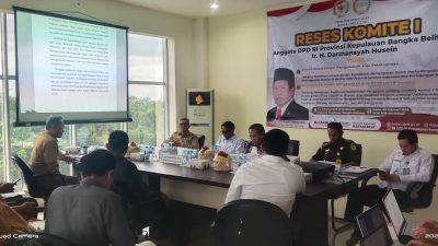 Jelang Pemilu 2024, Anggota Komite 1 DPD RI Asal Babel Gelar Reses