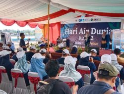 Peringati Hari Air Dunia, Kolong PDAM Pedindang Kelurahan Parit Lalang Ditanami Pohon