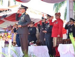 Danrem 045/Gaya Irup Penurunan Bendera Peringatan HUT RI ke -79 di Babel