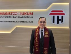 Raih Gelar Master Hukum, Mulya: Kami Terkesan MH UBB Ajarkan Hukum Progresif