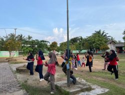 Mengesankan, Agenda Senam Terakhir Mahasiswa KKNT UBB Bersama Ibu -Ibu Dusun Tanah Merah