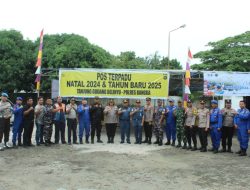 Wakapolres Bangka Tinjau Pos Terpadu Dan Gereja Di Belinyu