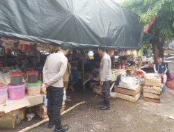 Himbau Warga Jaga Kamtibmas, Saat Sat Binmas Polres Bangka Kunjungi Pasar Higienis