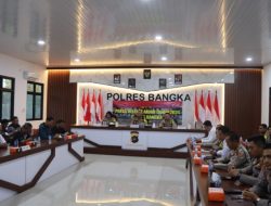 Press Release Polres Bangka, Sampaikan Capaian Kinerja Sepanjang Tahun 2024