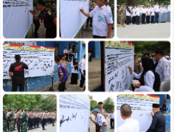 Kapolres Bangka Tengah Dan Forkopimda Pimpin Deklarasi Tolak Geng Motor Bersama Masyarakat