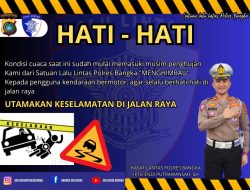 Musim Penghujan, Kasatlantas Polres Bangka Beri Himbauan