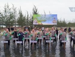Kolaborasi PT Timah dan Polda Babel Dukung Program Sejuta Pohon Cegah Abrasi Pantai