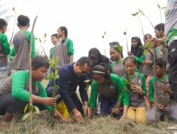 Cegah Abrasi, PT Timah Tanam Ribuan Mangrove Bersama Siswa