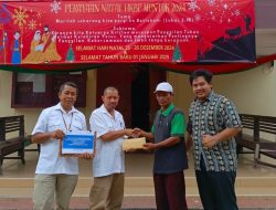 PT Timah Dukung Perayaan Natal Dan Tahun Baru Di Dua Gereja Bangka Barat