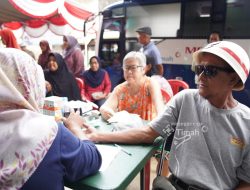 PT Timah Gelar Layanan Kesehatan Gratis Di Pasar Toboali