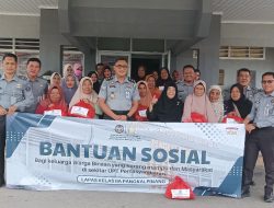 Wujud Pemasyarakatan Berdampak, Lapas Pangkalpinang Bagikan Bansos