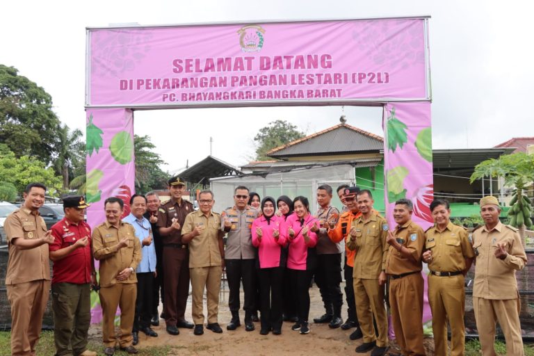 Polres Bangka Barat Hadiri Launching Program Makanan Bergizi Secara Virtual
