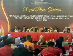 KPUD Babel Gelar Rapat Pleno Terbuka, Hidayat Arsani – Hellyana Pimpin Provinsi Babel