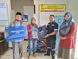 Jelang Idul Fitri, PT Timah Bagikan Paket Sembako Untuk Warga Desa Belo Laut