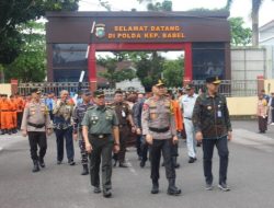 Kasrem 045/Gaya Hadiri Apel Gelar Pasukan Operasi Ketupat Menumbing 2025