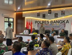 Rakor Lintas Sektoral Polres Bangka Persiapan Operasi Ketupat Menumbing 2025 Pengamanan Idul Fitri