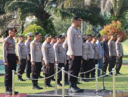 Apel Pagi Perdana Usai Libur Idul Fitri Dan Halal Bihalal Polres Bangka Tengah