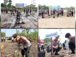 Polda Babel Kembali Gencarkan Program Ketahanan Bumi Serumpun Sebalai, Tanami 3.500 Bibit Dilahan 18 Hektar