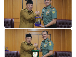 Silaturahmi Danrem 045/Gaya Ke Gubernur Kepulauan Bangka Belitung