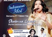 Dukung Shabrina Leanor Jadi Juara Indonesia Idol, PT Timah Gelar Nobar Di Tiga Kabupaten/Kota Di Babel
