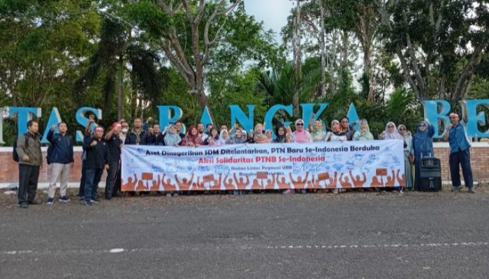 Aksi Damai Puluhan Dosen Dan Tendik UBB Berjuang Untuk Kesetaraan