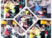 Silaturahmi dan Sinergitas TNI-Polri-Kejaksaan di Babel Jelang Hari Bhayangkara Ke 79, Bagikan Tanda Mata Ke Masyarakat