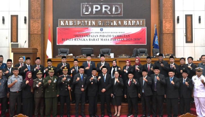 Kapolres Bangka Barat Hadiri Rapat Paripurna Perdana Bupati Markus, Pastikan Pengamanan Berjalan Aman Dan Terkendali