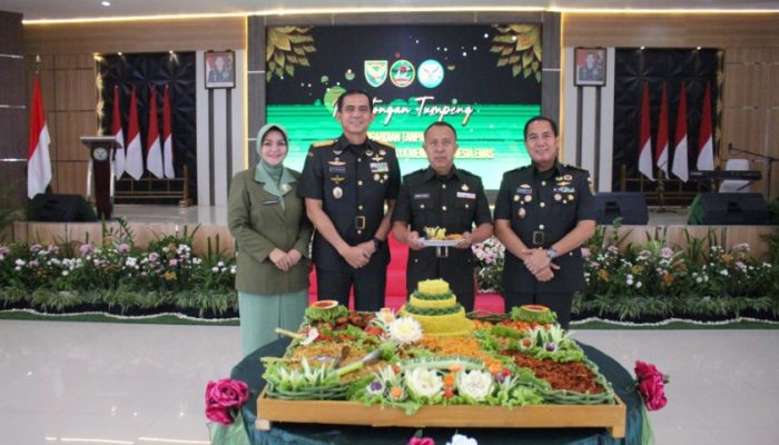 Peringati HUT, Korem 045/Gaya Gelar Syukuran Sederhana