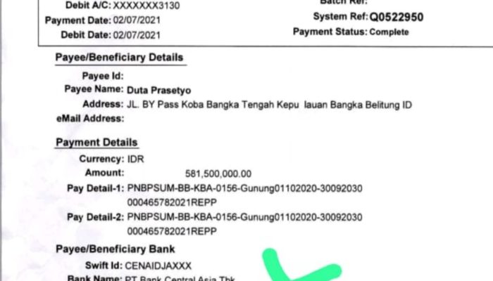 Kredibilitas BCA Pangkalpinang Dipertanyakan!!! Masih Berproses Hukum di Kejari Bangka Tengah, Rekening “DP” Berubah Invalid