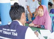 Moment Perayaan HUT ke-49 PT Timah: Warga Antusias Serbu Layanan Kesehatan Gratis di Belinyu