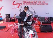 Meski Kehilangan Sepatu, Dipa Putri Bawa Pulang Hadiah Motor di Pekan Sehat HUT ke-49 PT Timah di Belinyu
