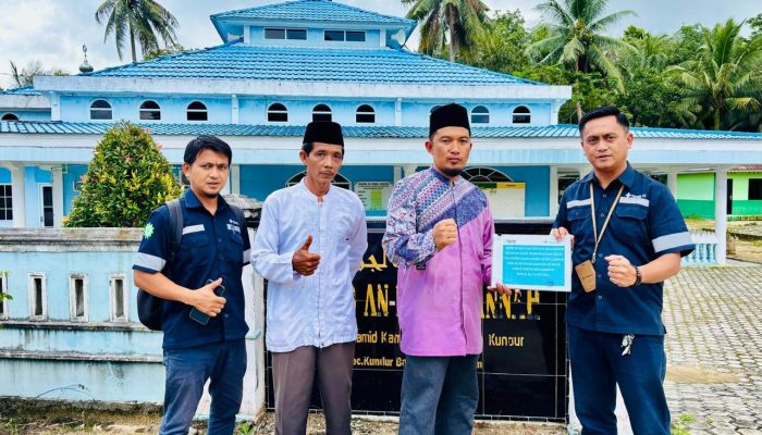 Beri Dukungan Bagi Keagamaan, PT Timah Berikan Bantuan untuk Masjid Nurul Janah Kundur
