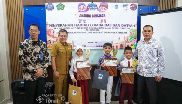 PT Timah Dukung Edukasi Anti Narkoba, Partisipasi di Lomba Ananda Bersinar Pangkalpinang 2026
