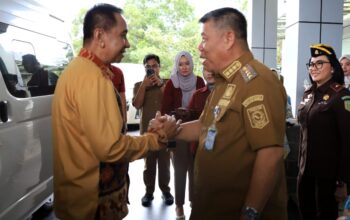 Penyambutan Kajati Babel oleh Hidayat Arsani, Riono Budisantoso Siap Perkuat Sinergi dengan Pemprov
