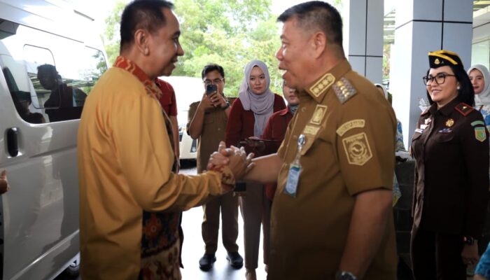 Penyambutan Kajati Babel oleh Hidayat Arsani, Riono Budisantoso Siap Perkuat Sinergi dengan Pemprov