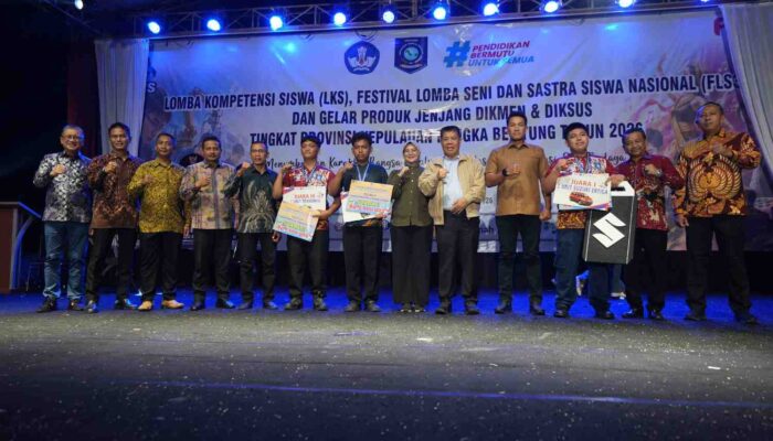 Penutupan LKS dan FLS3N Babel 2026, Gubernur Hidayat Arsani Dorong Daya Saing Pelajar di Kancah Nasional