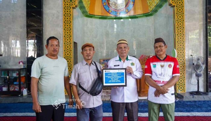 PT TIMAH Dukung Penyelesaian Pembangunan Masjid Uswatun Hasanah, Ringankan Kendala Anggaran di Bangka Tengah