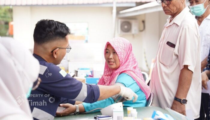 PT Timah Layani 154 Warga dengan Pemeriksaan Kesehatan Gratis pada Bulan Bakti HUT ke-50
